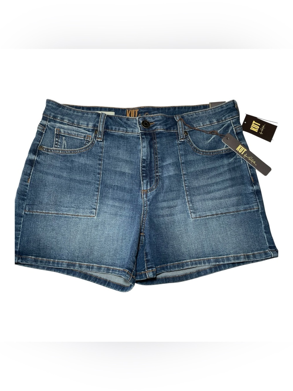 Kut from the Kloth Kitty Boyfriend Denim Shorts NWT | Size 12 | Patch Pocket